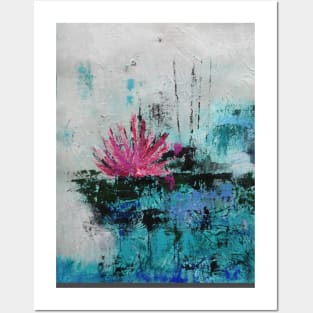Abstract Water Lily Posters and Art